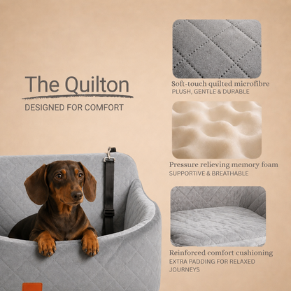 The Quilton - Pet Car Seat & Booster